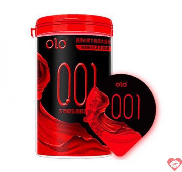 Cung cấp Bao cao su OLO 0.01 Đỏ ống tròn - Siêu mỏng nóng ấm - Hộp 10 cái  giá tốt 