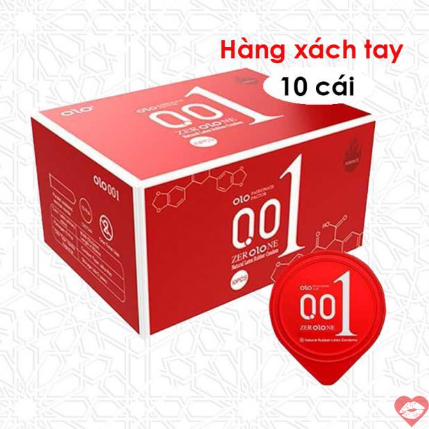  Bán Bao cao su OLO 0.01 Đỏ - Siêu mỏng nóng ấm - Hộp 10 cái  mới nhất 