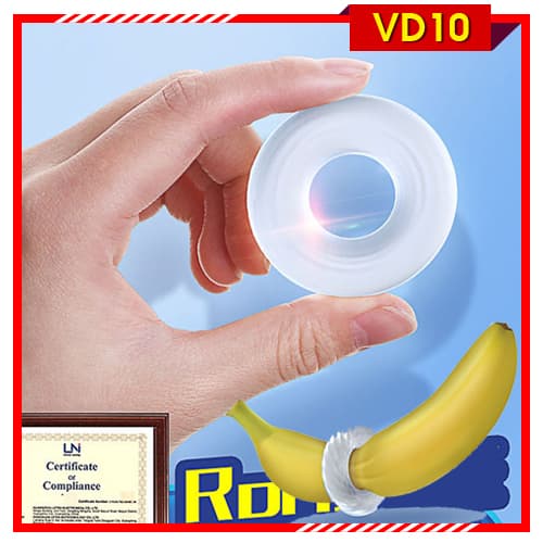 CockTen - Vòng Đeo Dương Vật Silicon Trong Suốt Cho Nam - VD10
