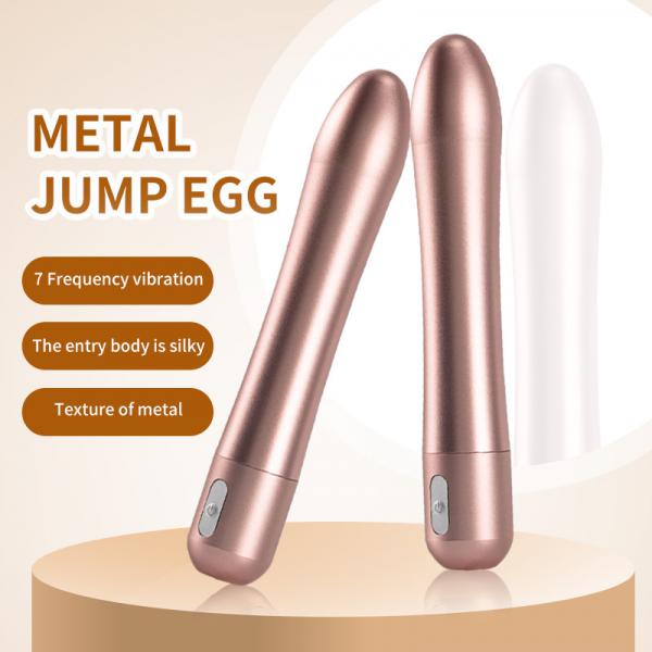 Trứng rung hình viên đạn mini nhỏ gọn Metal Jump Egg